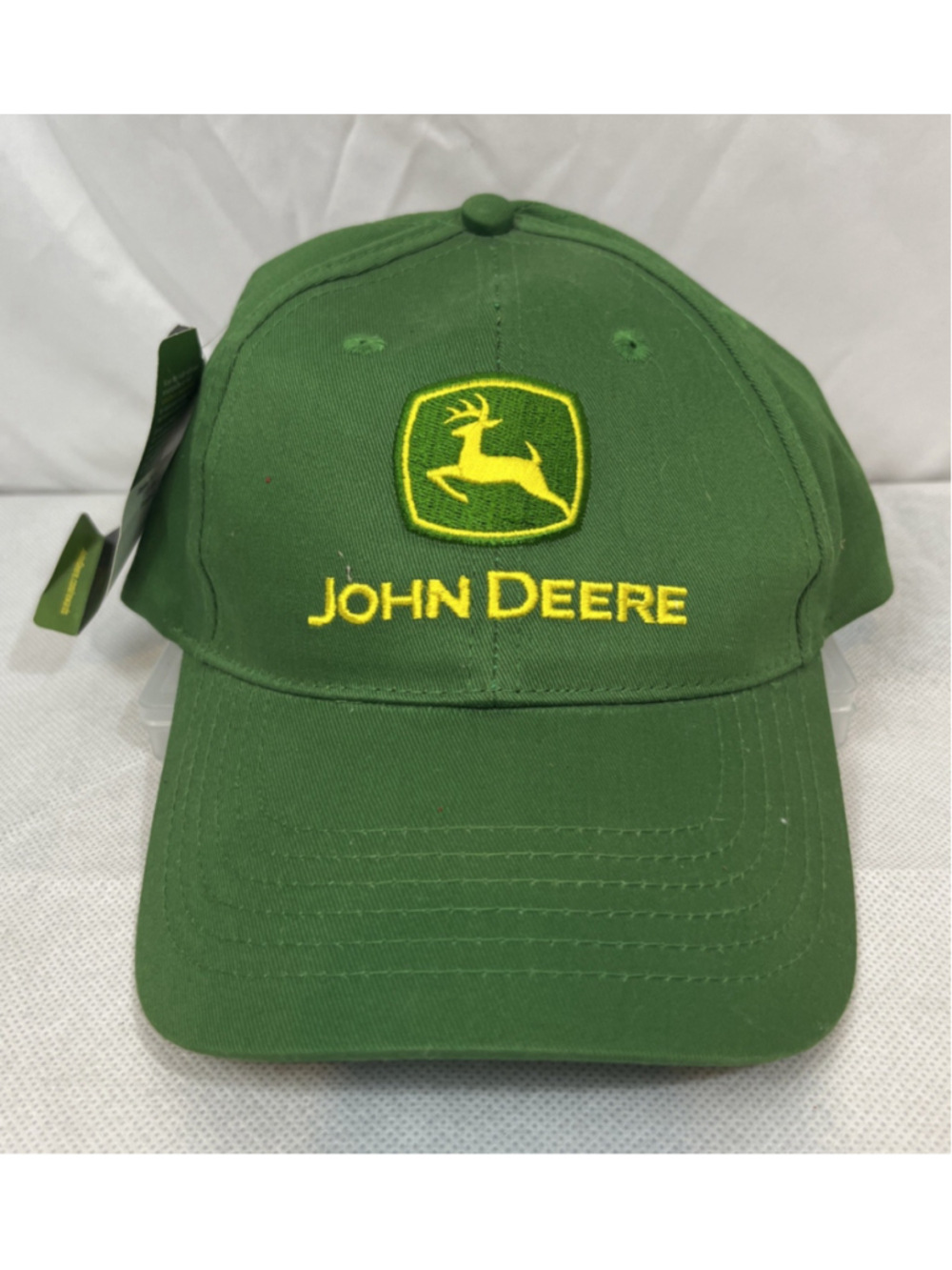 JOHN DEERE Trucker HAT CAP DAD BASEBALL Green Snap Back Auth Rare New with Tag
